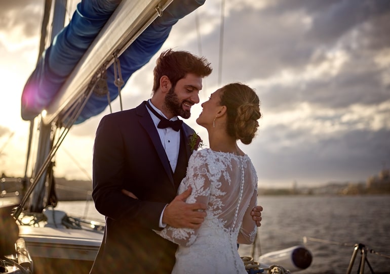 Photo shoot on yacht, Wedding celebration on a sailing yacht, Bachelor and Bachelorette parties onboard a chartered sailing yacht